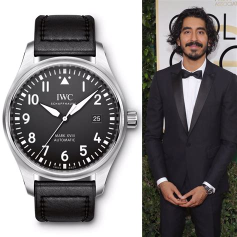 dev patel iwc|25 Top Watches Hollywood Loves .